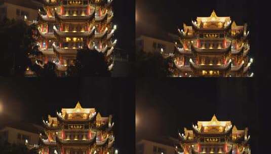 内江市大佛寺夜景高清在线视频素材下载