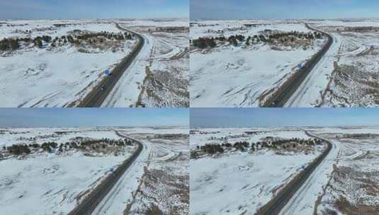 内蒙古呼伦贝尔G331国道公路自驾游旅行高清在线视频素材下载
