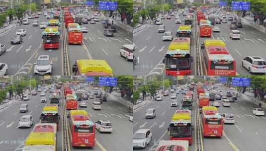广州5G智能公交车BRT高清在线视频素材下载
