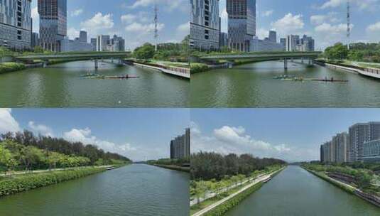 深圳南山区大沙河高清在线视频素材下载