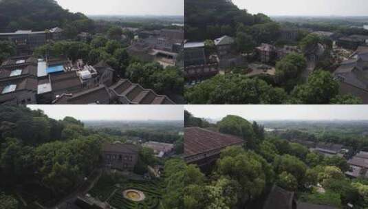 镇江博物馆西津渡旧领事馆航拍高清在线视频素材下载