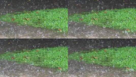 城市暴雨地面积水高清在线视频素材下载