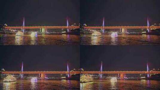 重庆夜景两江游城市风光高清在线视频素材下载