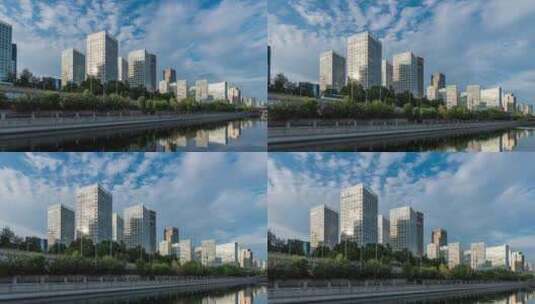 北京CBD商务区建外soho高清在线视频素材下载
