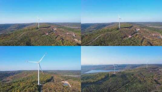 风力发电新能源风力发电 风轮机高清在线视频素材下载