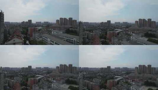 江苏无锡城市风光三阳广场航拍高清在线视频素材下载