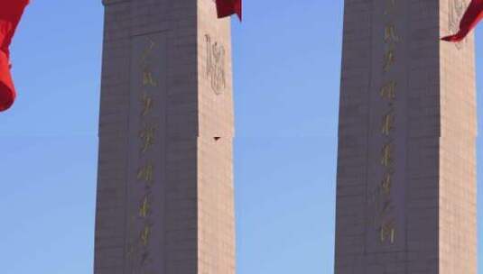 天安门广场人民英雄纪念碑高清在线视频素材下载