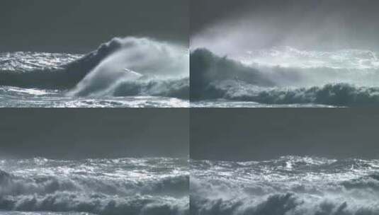 海浪浪花巨浪浪潮10高清在线视频素材下载