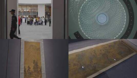 2023广州艺术博物院新馆馆藏古画高清在线视频素材下载