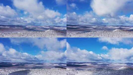 冬季蓝天白云 延时摄影高清在线视频素材下载
