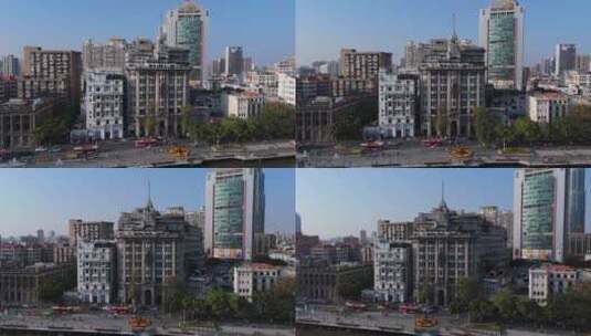 广州越秀历史建筑航拍高清在线视频素材下载