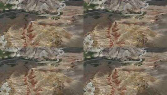 西藏阿里穹窿银城文化遗迹古堡高空航拍高清在线视频素材下载