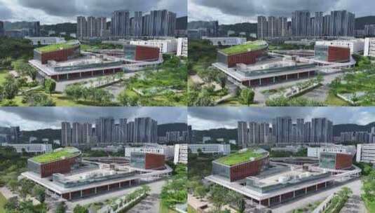 深圳南方科技大学航拍高清在线视频素材下载