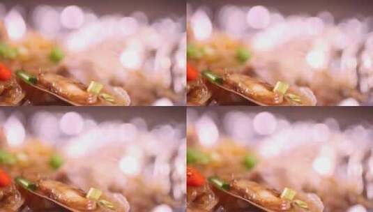 美食锡纸海鲜蛏子花蛤 (11)高清在线视频素材下载