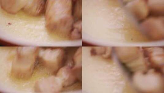 炒猪肉五花肉熬猪油 (9)高清在线视频素材下载