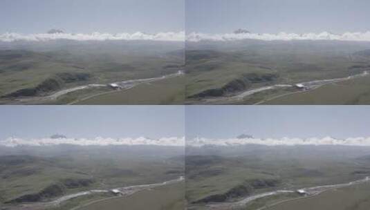 高原上的雪山高清在线视频素材下载