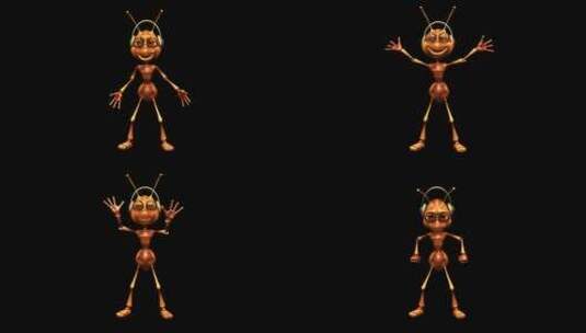 蚂蚁在跳舞高清在线视频素材下载