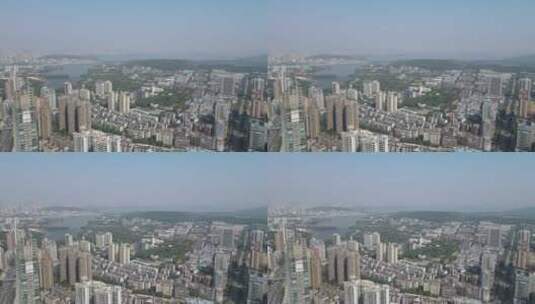 航拍城市风光建筑高楼高清在线视频素材下载