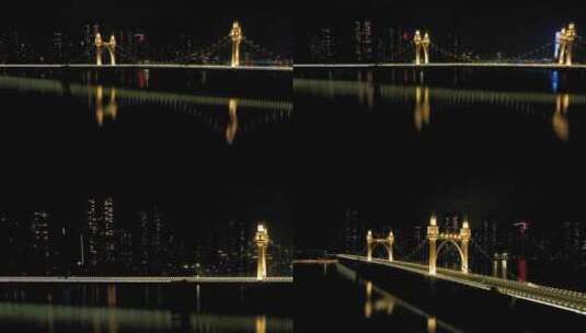 珠海白石桥烟花夜景高清在线视频素材下载