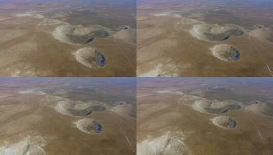 地球表面的陨石坑高清在线视频素材下载
