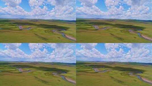 内蒙古风景航拍高清在线视频素材下载