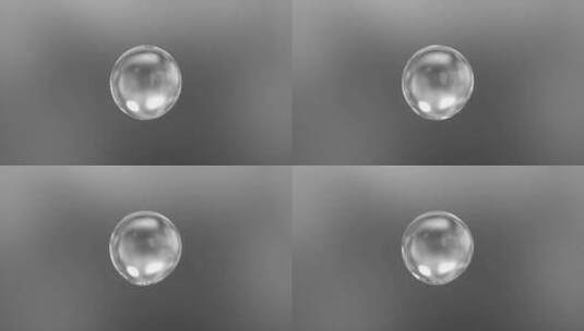 纯净无杂质水分子水球水润化学高清在线视频素材下载
