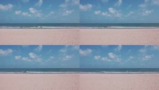 8k实拍夏日无人的海滩高清在线视频素材下载