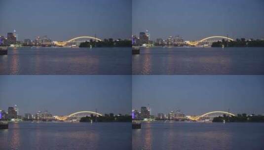 上海黄浦区卢浦大桥高清在线视频素材下载