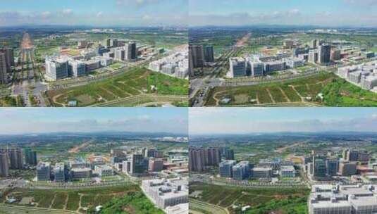 江门高新产业新城大景右环绕高清在线视频素材下载