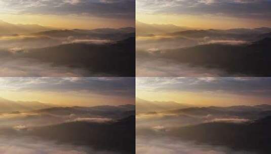 日出时的群山云海高清在线视频素材下载