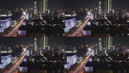 湖南长沙城市夜景高清在线视频素材下载