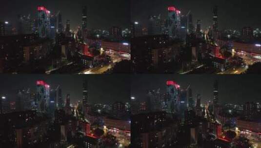 广州琶洲磨碟沙夜景高清在线视频素材下载