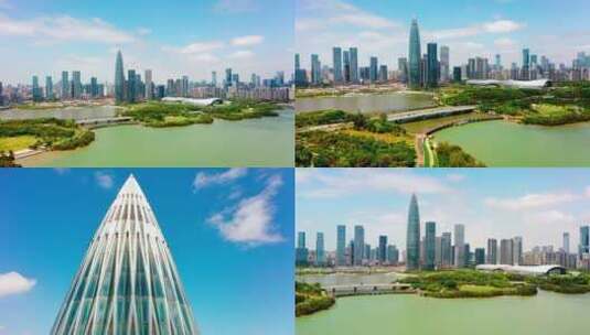 4K深圳风光航拍宣传片高清在线视频素材下载