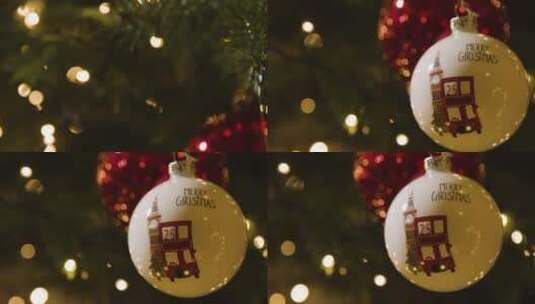 精美的圣诞装饰为了圣诞节高清在线视频素材下载