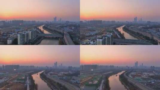 南京中华门城墙护城河高清在线视频素材下载