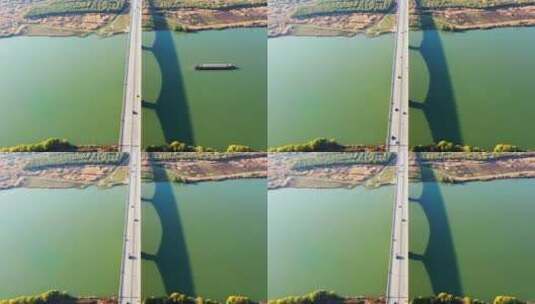 蚌埠浮山荆州涂淮河大桥延时摄影高清在线视频素材下载