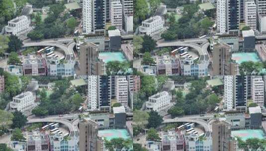 香港铜锣湾一个天桥高清在线视频素材下载