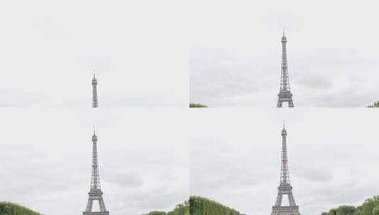 著名的火星冠军之旅埃菲尔铁塔在巴黎的一天4K2160p 30 fps超高清缓慢倾斜镜头-高清在线视频素材下载