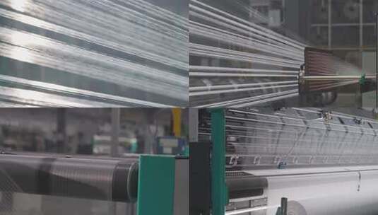 化纤厂生产设备高清在线视频素材下载
