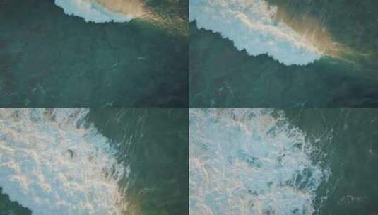 航拍大海海浪高清在线视频素材下载