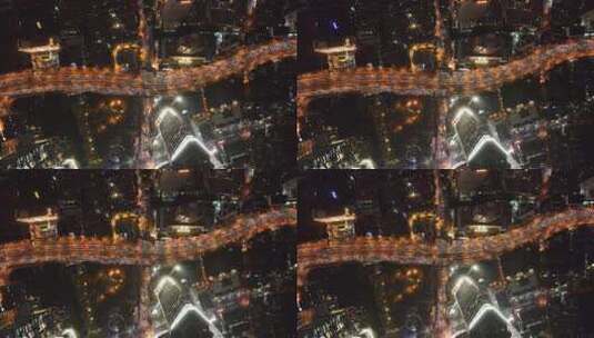 上海延安高架航拍空镜高清在线视频素材下载