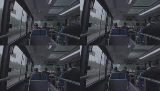 上海观光车风光高清在线视频素材下载