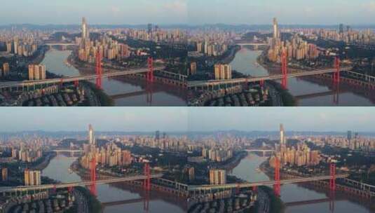 重庆城市建筑桥梁交通高清在线视频素材下载