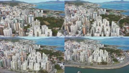 巴西的热带海滩风景高清在线视频素材下载
