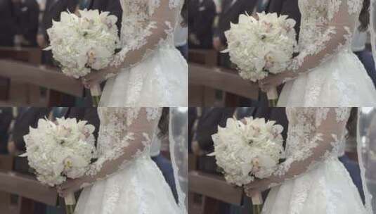 浪漫婚礼新娘高清在线视频素材下载