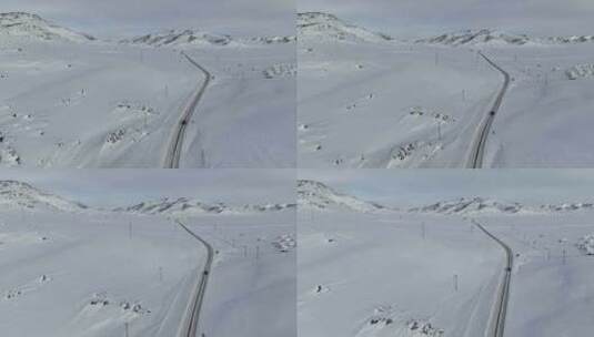 新疆旅游地喀纳斯禾木（冬季）高清在线视频素材下载