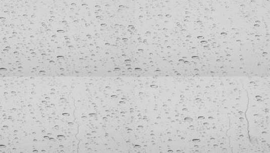 下雨玻璃窗上的水滴高清在线视频素材下载