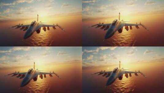 4k战斗机翱翔天空唯美创意素材高清在线视频素材下载