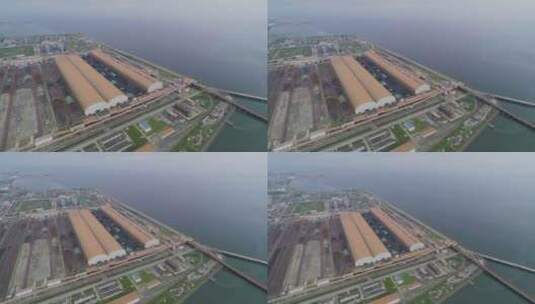 柳钢防城港钢铁基地航拍柳钢集团航拍高清在线视频素材下载