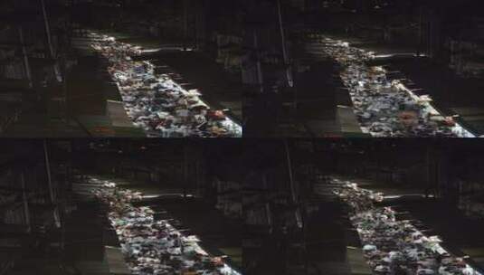 厦门八市海鲜水产市场夜景高清在线视频素材下载